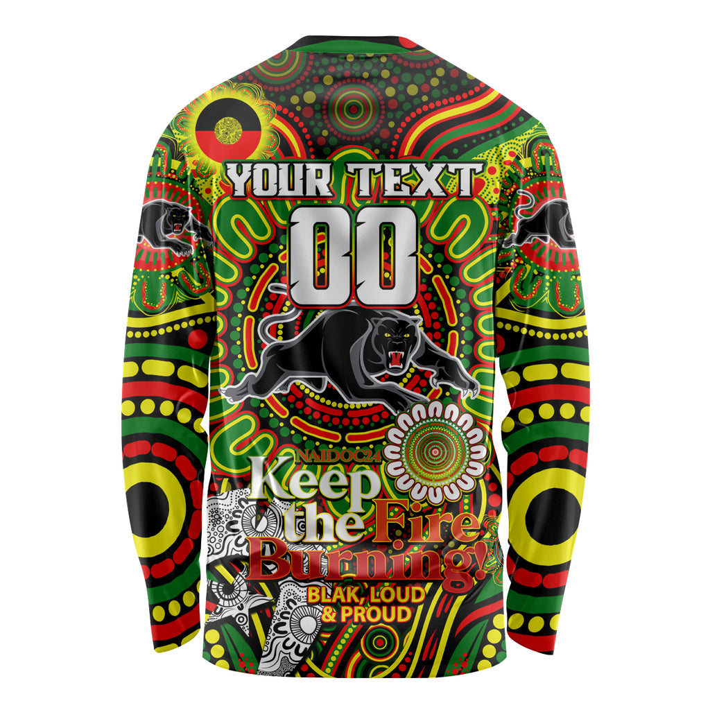Custom NAIDOC Week 2024 Panthers Long Sleeve Shirt Mascot Rugby