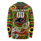 Custom NAIDOC Week 2024 Panthers Long Sleeve Shirt Mascot Rugby