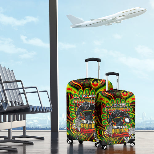 NAIDOC Week 2024 Panthers Luggage Cover Mascot Rugby