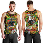 Custom NAIDOC Week 2024 Panthers Men Tank Top Mascot Rugby