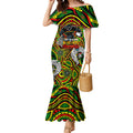 Custom NAIDOC Week 2024 Panthers Mermaid Dress Mascot Rugby
