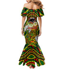 Custom NAIDOC Week 2024 Panthers Mermaid Dress Mascot Rugby