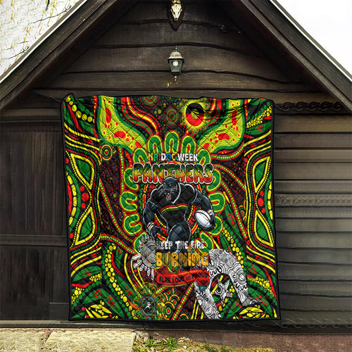 NAIDOC Week 2024 Panthers Quilt Mascot Rugby