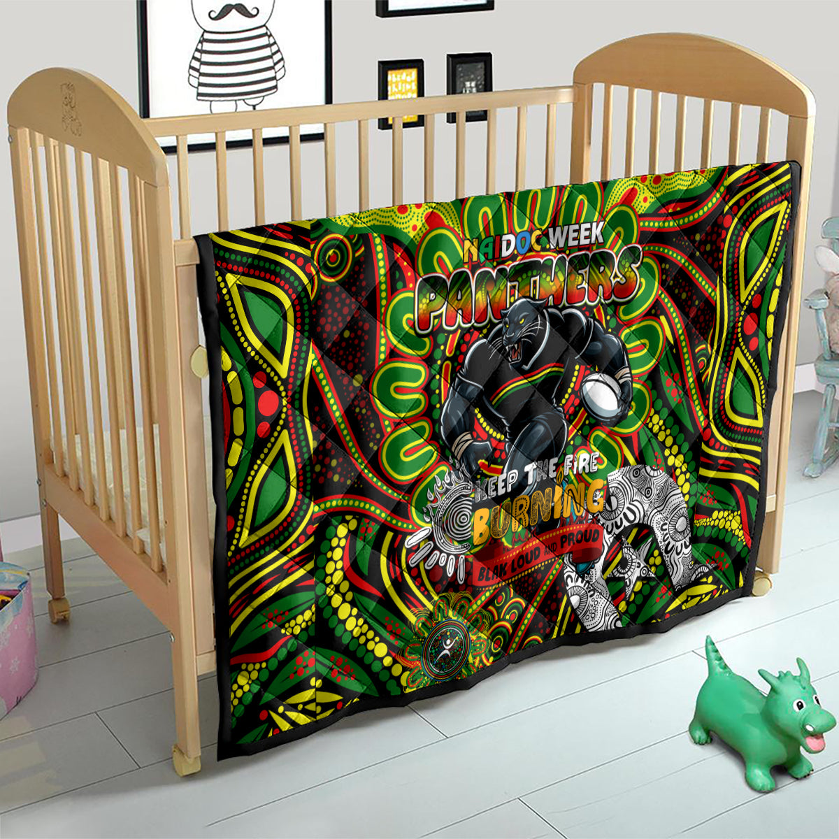NAIDOC Week 2024 Panthers Quilt Mascot Rugby