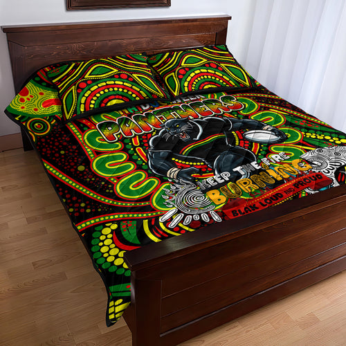 NAIDOC Week 2024 Panthers Quilt Bed Set Mascot Rugby