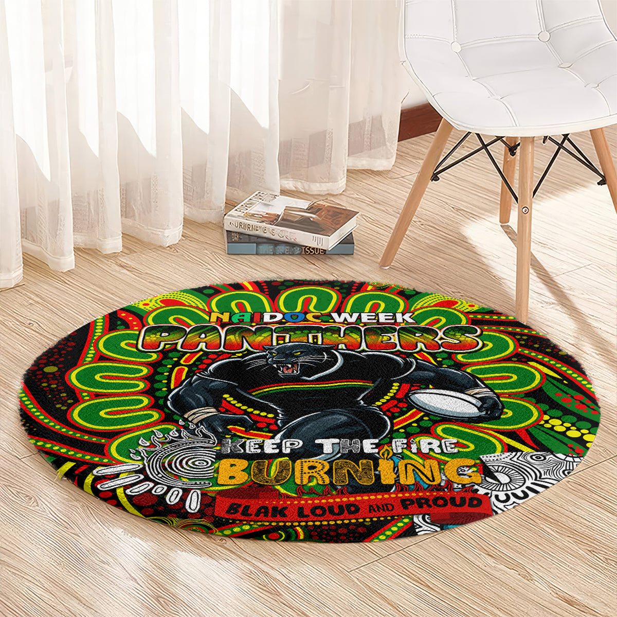 NAIDOC Week 2024 Panthers Round Carpet Mascot Rugby