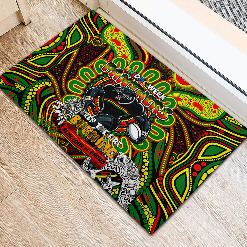 NAIDOC Week 2024 Panthers Rubber Doormat Mascot Rugby