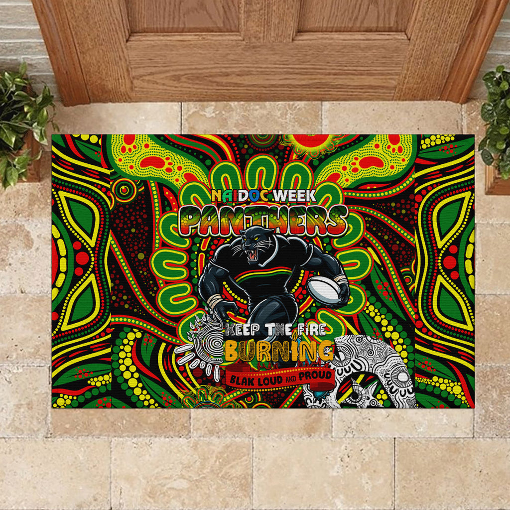 NAIDOC Week 2024 Panthers Rubber Doormat Mascot Rugby