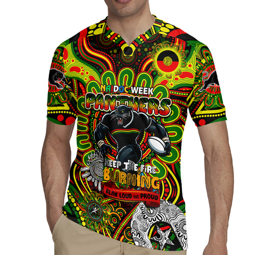 Custom NAIDOC Week 2024 Panthers Rugby Jersey Mascot Rugby