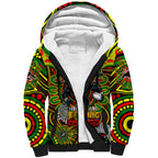 Custom NAIDOC Week 2024 Panthers Sherpa Hoodie Mascot Rugby