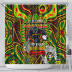 NAIDOC Week 2024 Panthers Shower Curtain Mascot Rugby