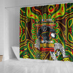 NAIDOC Week 2024 Panthers Shower Curtain Mascot Rugby