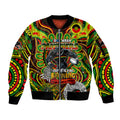 Custom NAIDOC Week 2024 Panthers Sleeve Zip Bomber Jacket Mascot Rugby