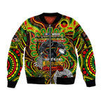 Custom NAIDOC Week 2024 Panthers Sleeve Zip Bomber Jacket Mascot Rugby