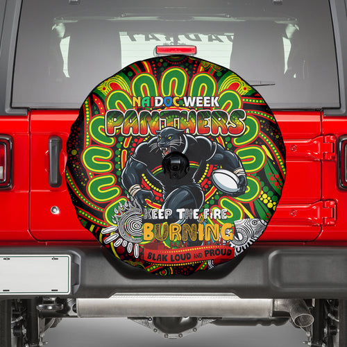NAIDOC Week 2024 Panthers Spare Tire Cover Mascot Rugby
