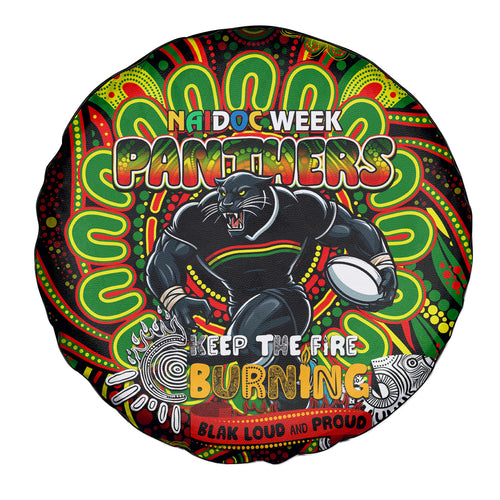 NAIDOC Week 2024 Panthers Spare Tire Cover Mascot Rugby