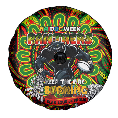 NAIDOC Week 2024 Panthers Spare Tire Cover Mascot Rugby
