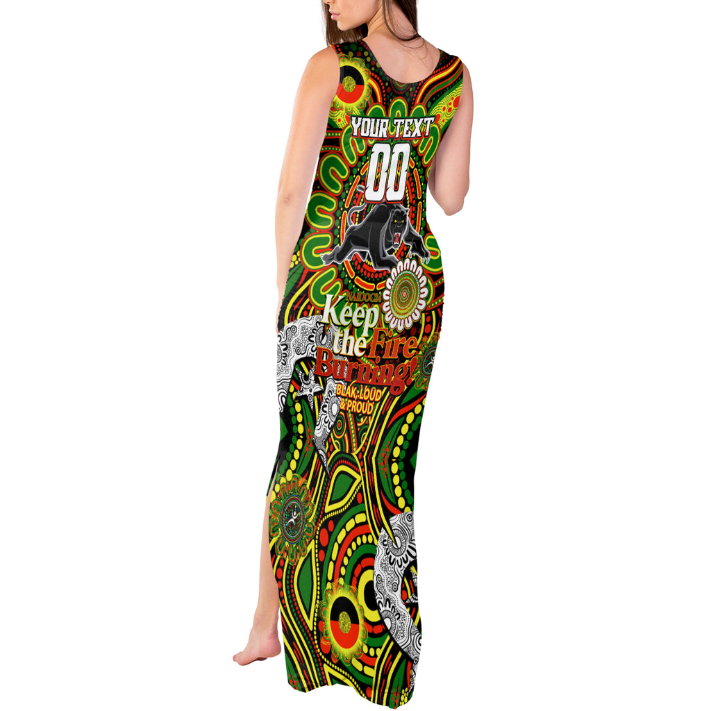 Custom NAIDOC Week 2024 Panthers Tank Maxi Dress Mascot Rugby