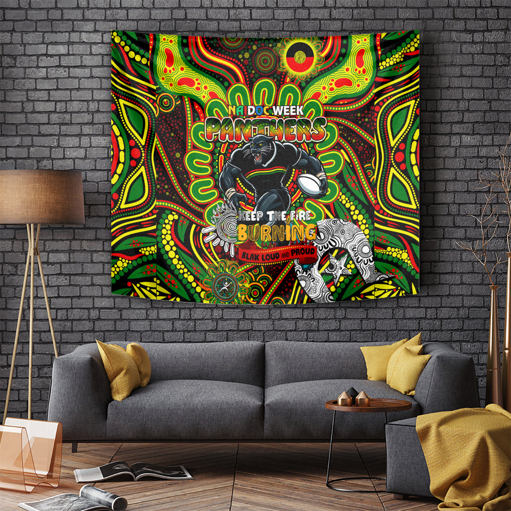 NAIDOC Week 2024 Panthers Tapestry Mascot Rugby