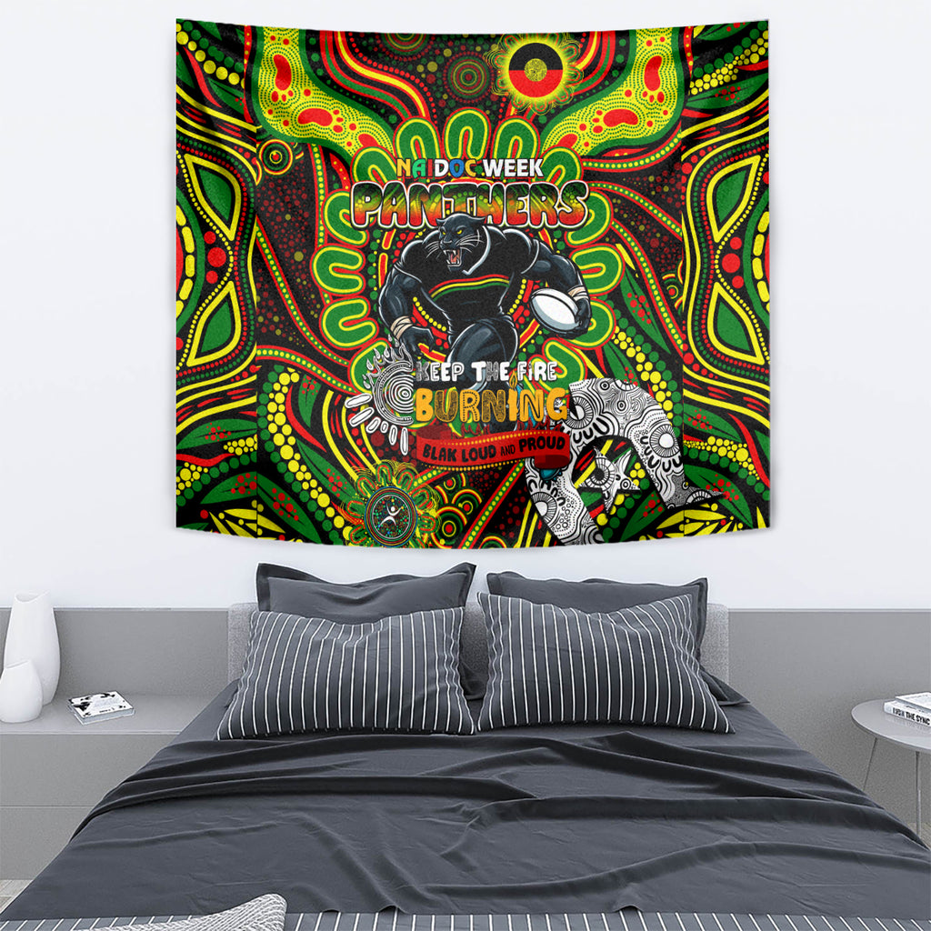 NAIDOC Week 2024 Panthers Tapestry Mascot Rugby