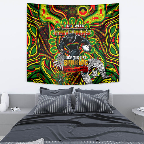 NAIDOC Week 2024 Panthers Tapestry Mascot Rugby