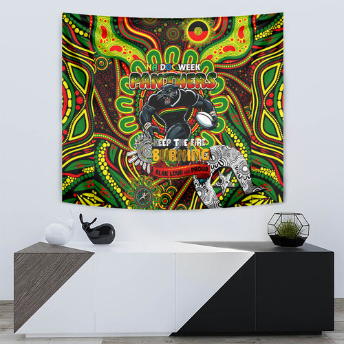 NAIDOC Week 2024 Panthers Tapestry Mascot Rugby