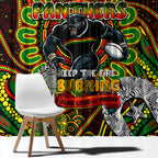 NAIDOC Week 2024 Panthers Window Curtain Mascot Rugby