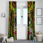 NAIDOC Week 2024 Panthers Window Curtain Mascot Rugby