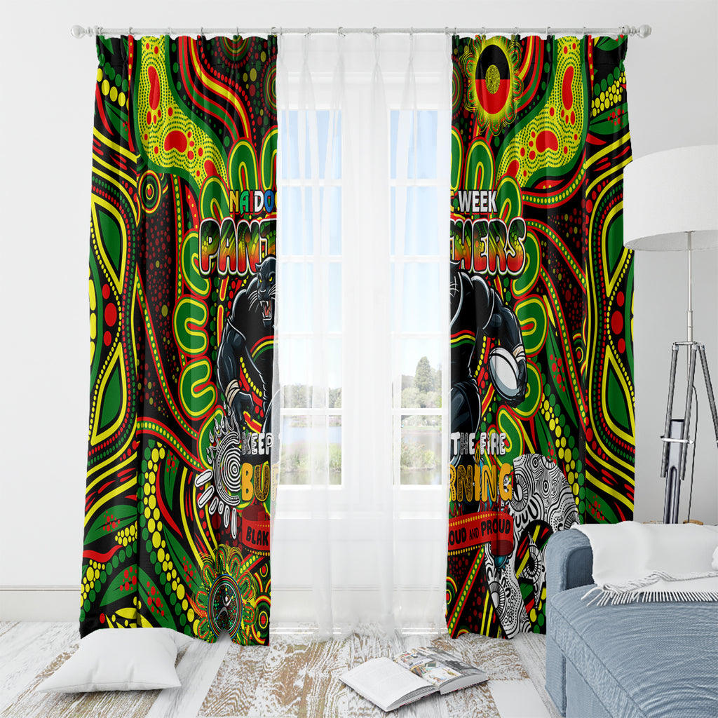 NAIDOC Week 2024 Panthers Window Curtain Mascot Rugby