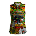 Custom NAIDOC Week 2024 Panthers Women Sleeveless Polo Shirt Mascot Rugby