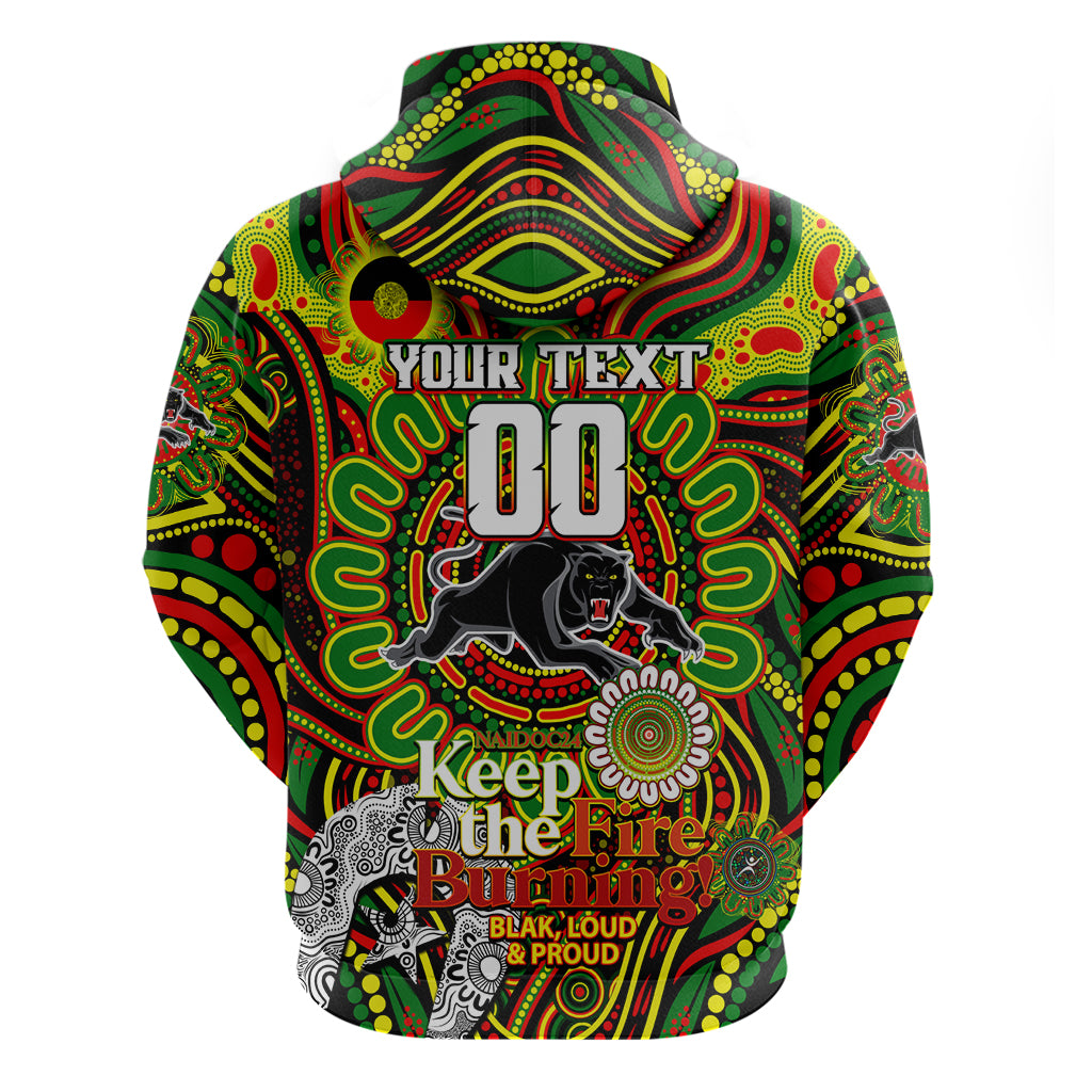 Custom NAIDOC Week 2024 Panthers Zip Hoodie Mascot Rugby