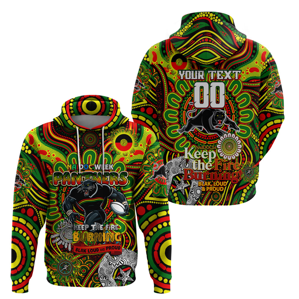 Custom NAIDOC Week 2024 Panthers Zip Hoodie Mascot Rugby