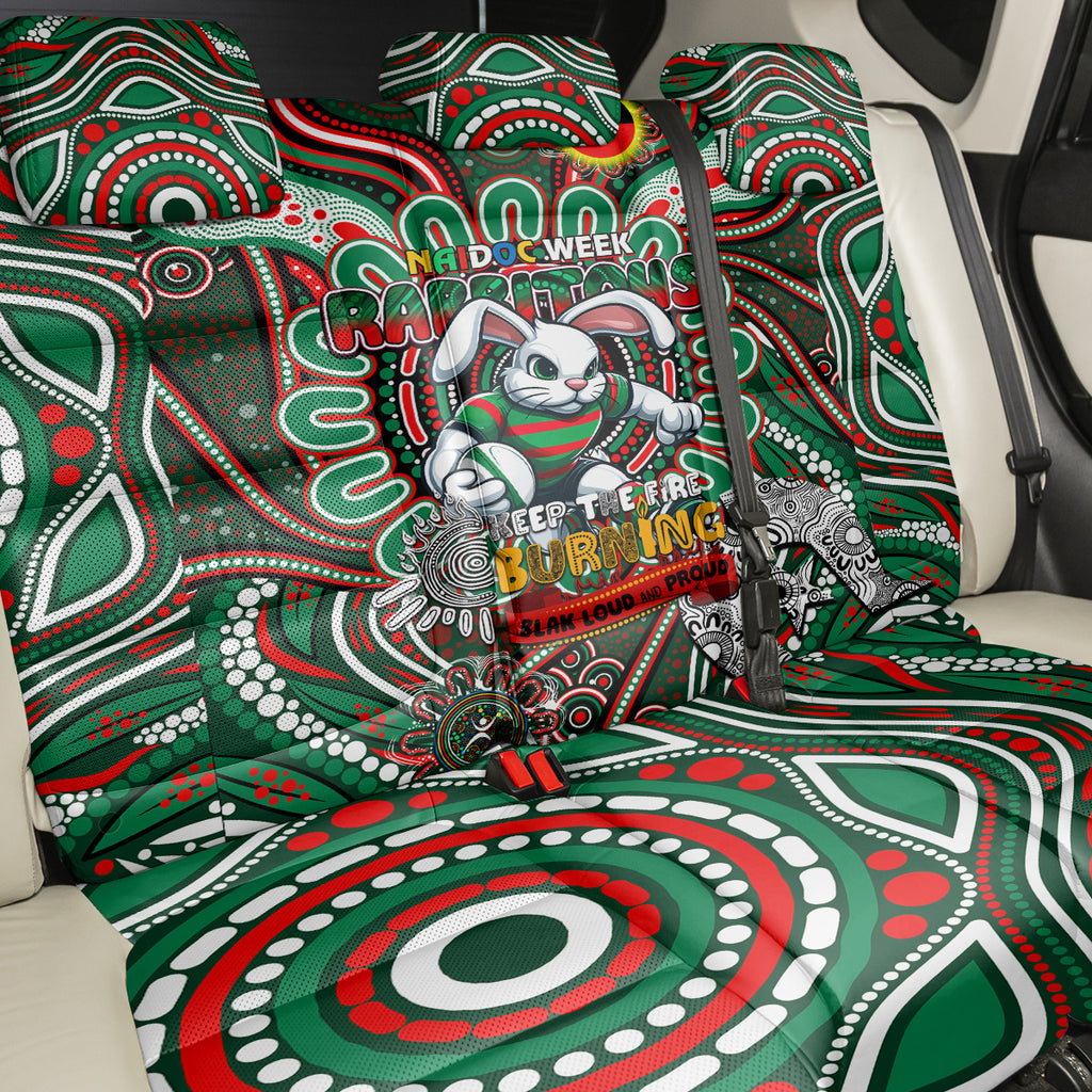 NAIDOC Week 2024 Rabbitohs Back Car Seat Cover Mascot Rugby