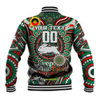 Custom NAIDOC Week 2024 Rabbitohs Baseball Jacket Mascot Rugby DT02