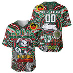Custom NAIDOC Week 2024 Rabbitohs Baseball Jersey Mascot Rugby DT02