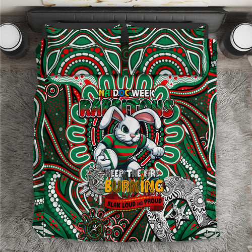 NAIDOC Week 2024 Rabbitohs Bedding Set Mascot Rugby