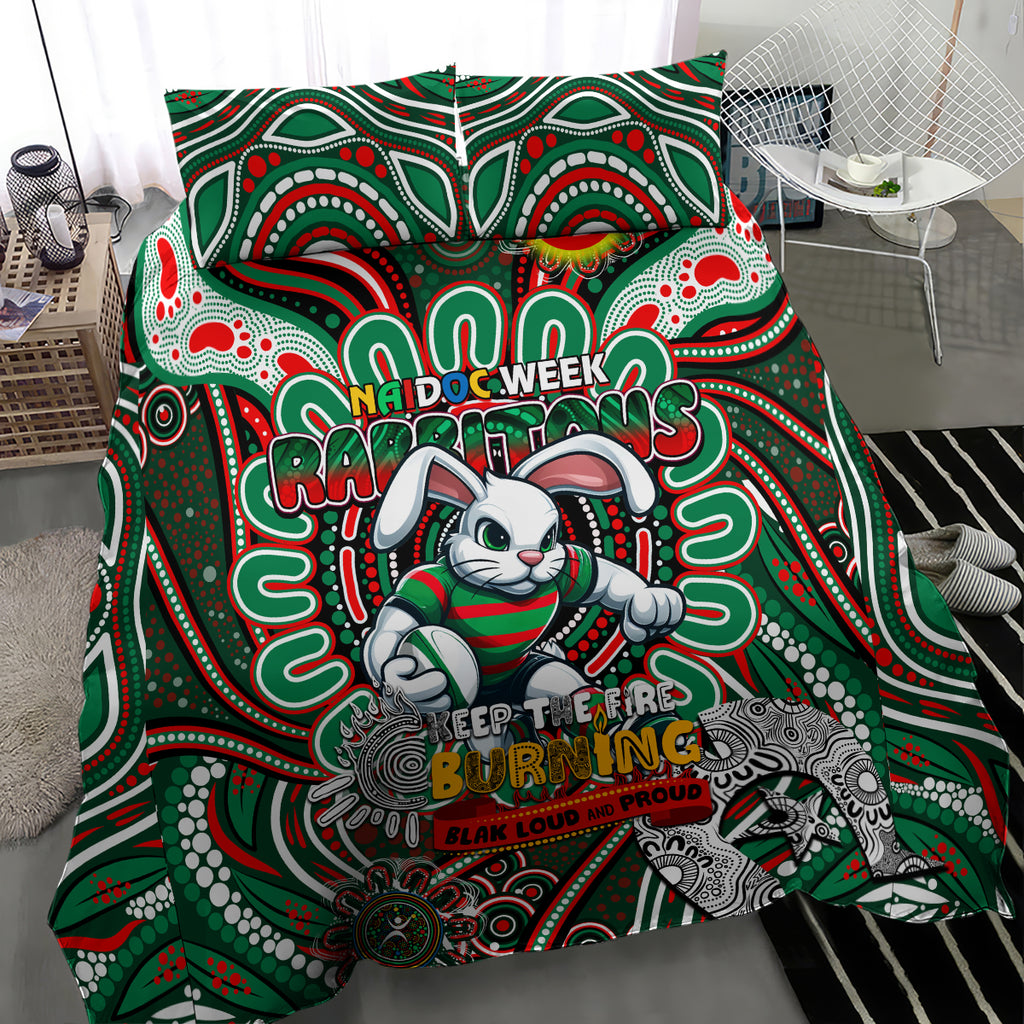 NAIDOC Week 2024 Rabbitohs Bedding Set Mascot Rugby