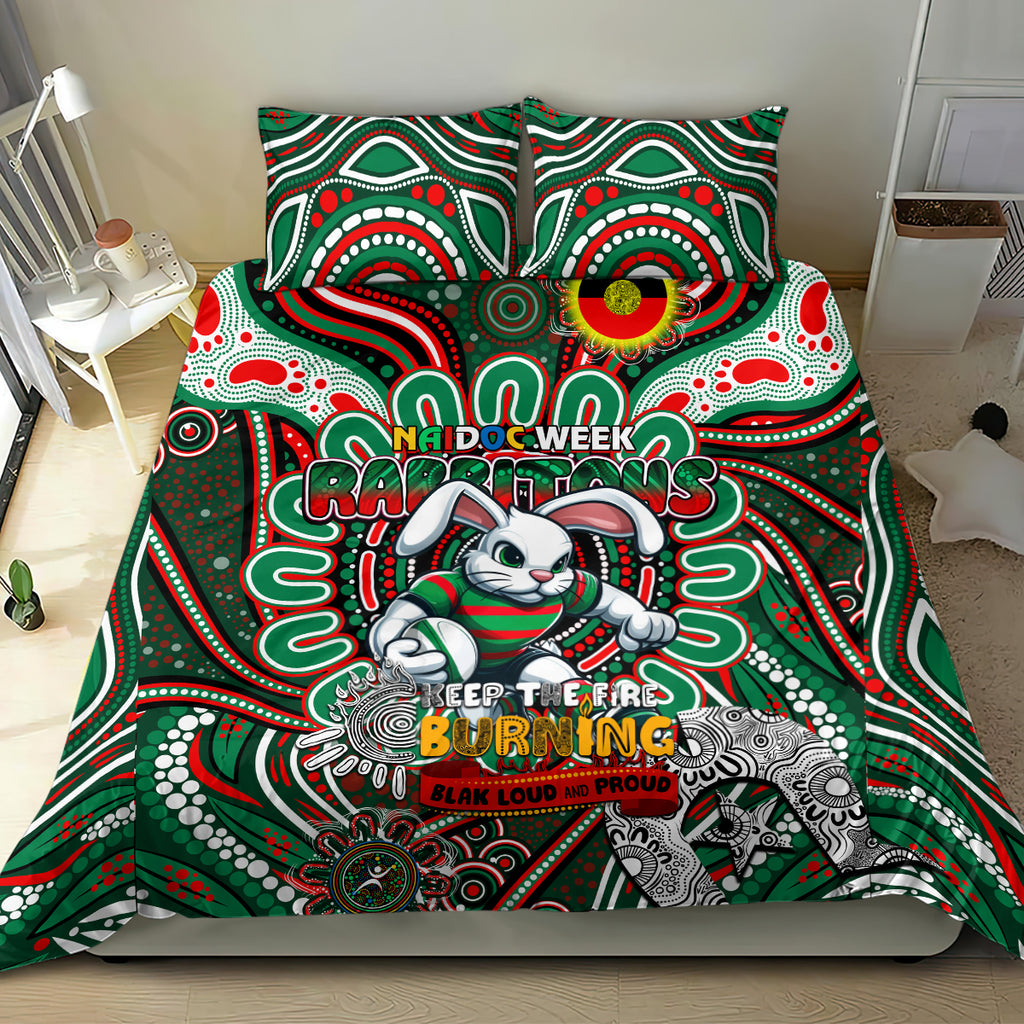 NAIDOC Week 2024 Rabbitohs Bedding Set Mascot Rugby