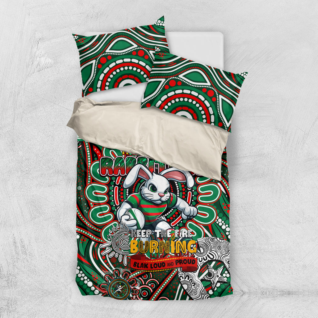 NAIDOC Week 2024 Rabbitohs Bedding Set Mascot Rugby