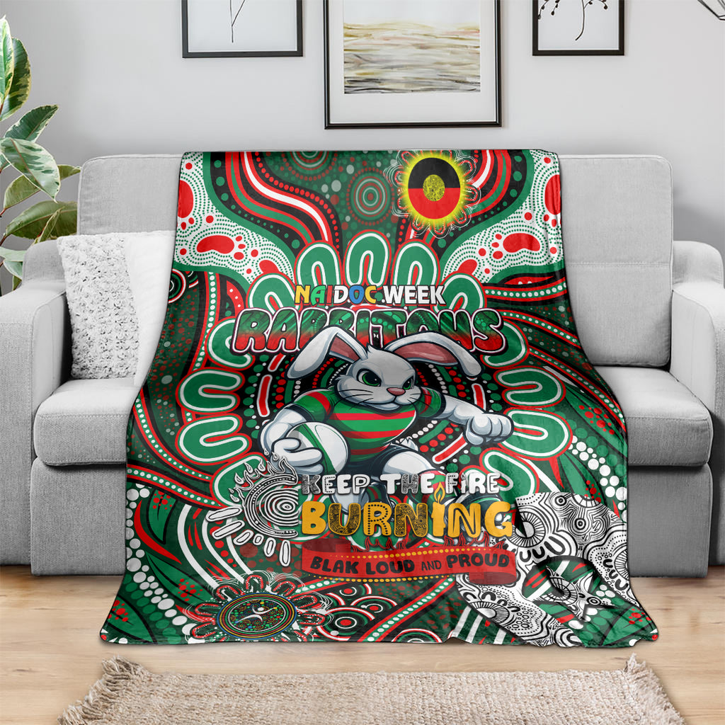 NAIDOC Week 2024 Rabbitohs Blanket Mascot Rugby