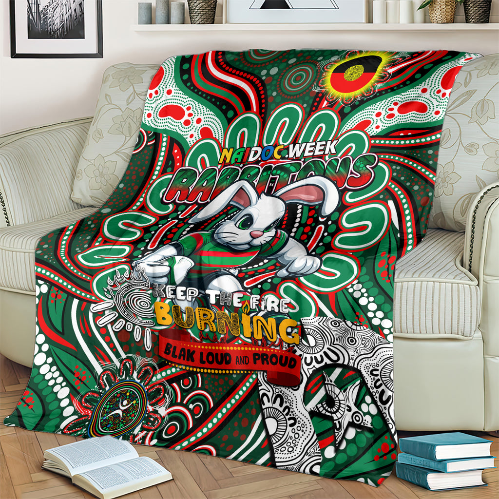 NAIDOC Week 2024 Rabbitohs Blanket Mascot Rugby