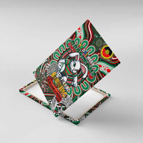 NAIDOC Week 2024 Rabbitohs Canvas Wall Art Mascot Rugby