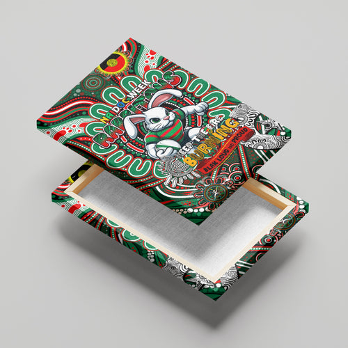 NAIDOC Week 2024 Rabbitohs Canvas Wall Art Mascot Rugby