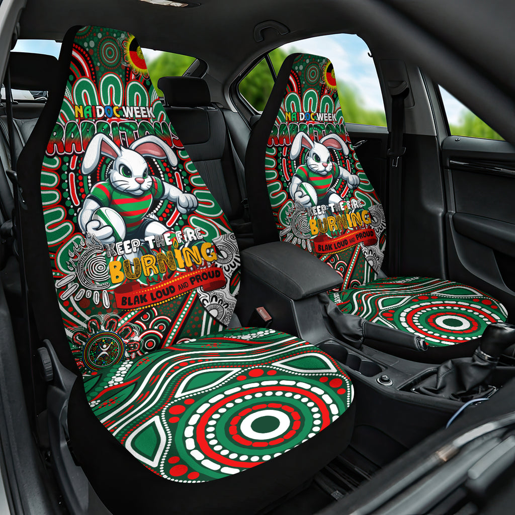 NAIDOC Week 2024 Rabbitohs Car Seat Cover Mascot Rugby