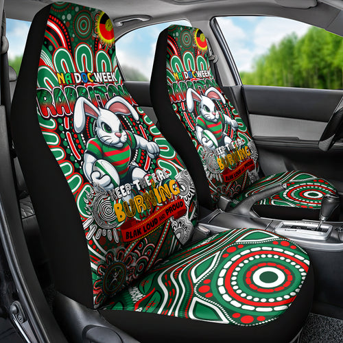 NAIDOC Week 2024 Rabbitohs Car Seat Cover Mascot Rugby