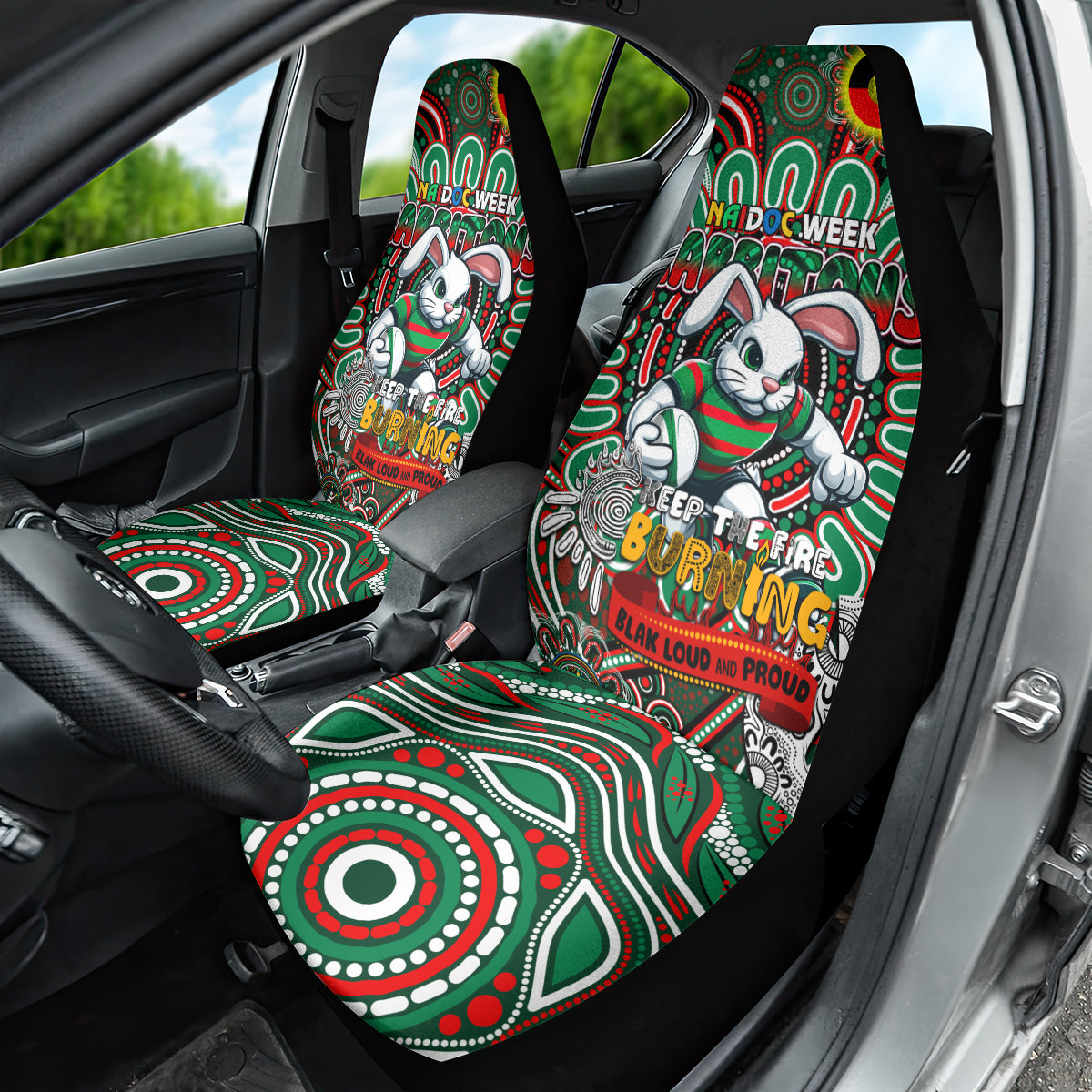 NAIDOC Week 2024 Rabbitohs Car Seat Cover Mascot Rugby