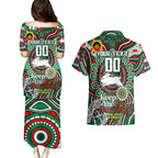 Custom NAIDOC Week 2024 Rabbitohs Couples Matching Puletasi and Hawaiian Shirt Mascot Rugby DT02