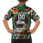Custom NAIDOC Week 2024 Rabbitohs Family Matching Long Sleeve Bodycon Dress and Hawaiian Shirt Mascot Rugby DT02