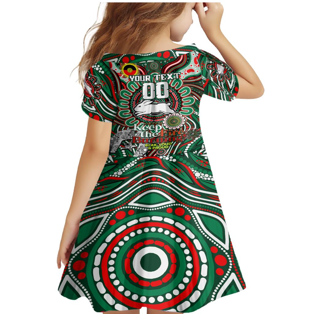Custom NAIDOC Week 2024 Rabbitohs Family Matching Mermaid Dress and Hawaiian Shirt Mascot Rugby DT02