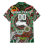 Custom NAIDOC Week 2024 Rabbitohs Family Matching Mermaid Dress and Hawaiian Shirt Mascot Rugby DT02